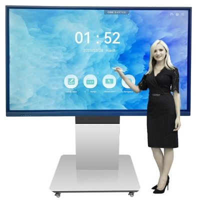 10bit Smart Tech Interactive Whiteboard LCD Multi Touch Screen Panels Built In 48MP Camera