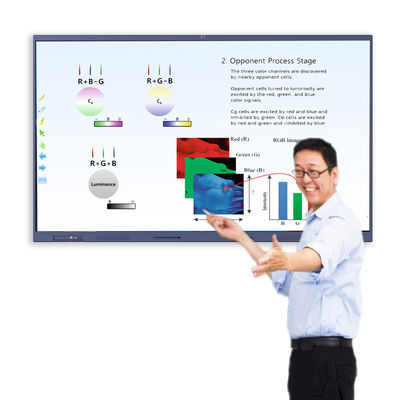Android 11.0/12.0 OS LED/LCD 스크린 패널 2x15W/20W 스피커가 있는 교육용 대화형 화이트보드